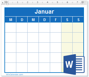 Kalender Vorlage
