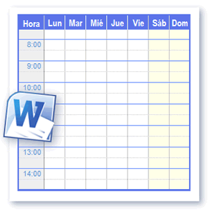 Horario Word