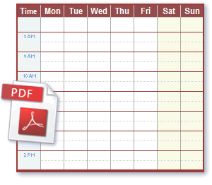 PDF Schedule